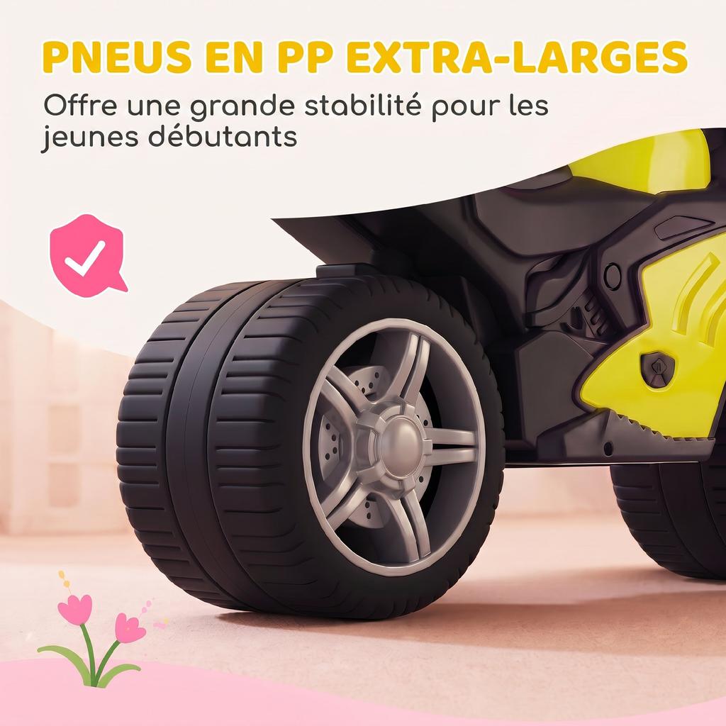 Children's Balance Bike, Music, Extra-Wide Wheels, Ages 18-36 Months, Green
