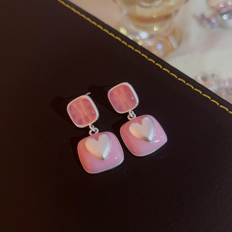 European and American Exaggerated Diamond-encrusted Flower Bow Fringed Earrings Personalized Earrings Internet Celebrity Temperament Earrings
