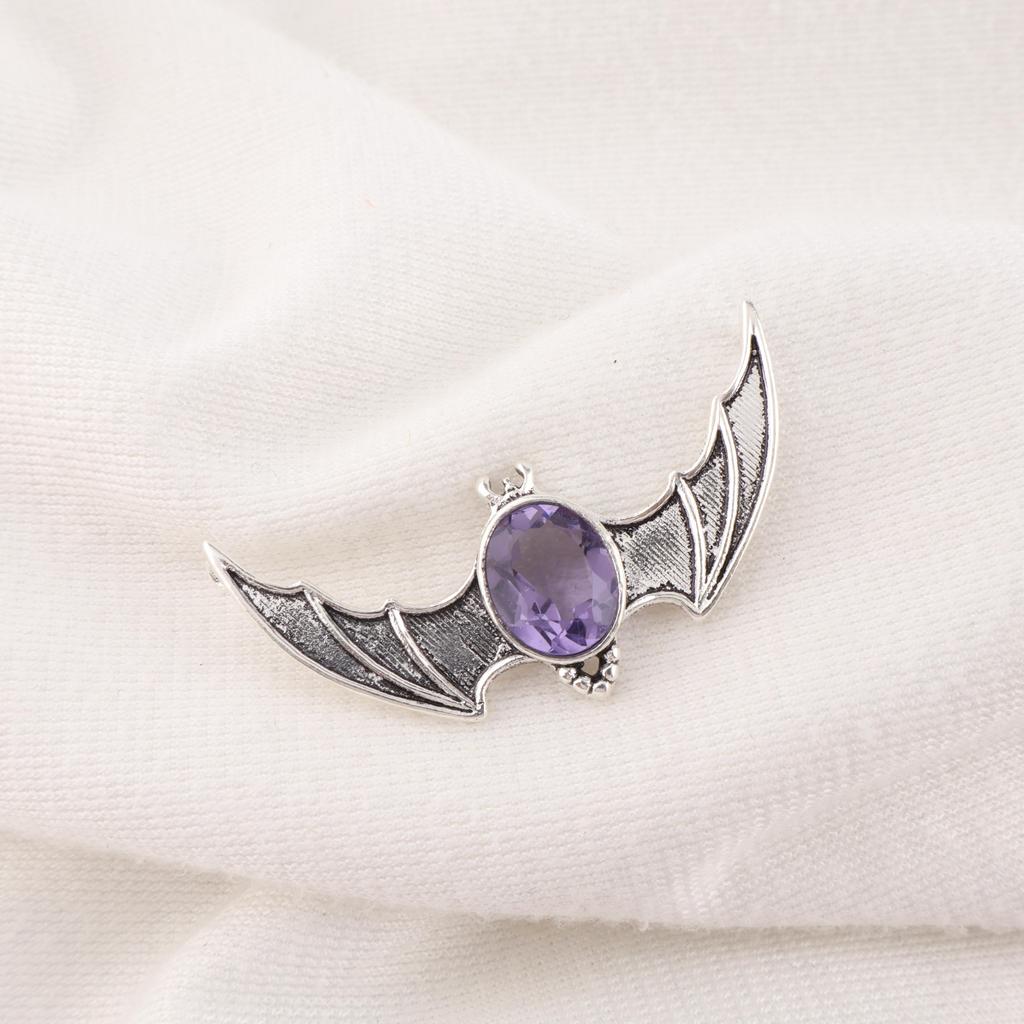 Iolite Gemstone Jewelry, 925 Solid Sterling Silver Pendant, Handmade Awesome Jewelry Gift For Mother, Spiritual Pendant For Gift