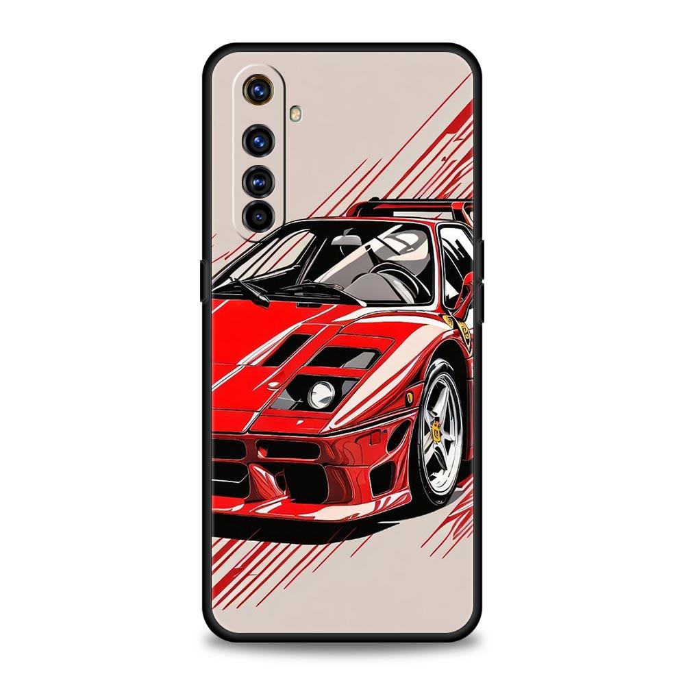 JDM Tokyo Drift Sports Car For Realme GT Neo 2 3 3T 5 Phone Case 12 11 5G 10 9 8 5G 7 6 GT5 GT3 GT2 Pro C21 C11 C25 C35 Cover