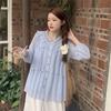 Plus-size Women's Elegant Summer Lightweight Chiffon Blouse with Figure-hugging Design