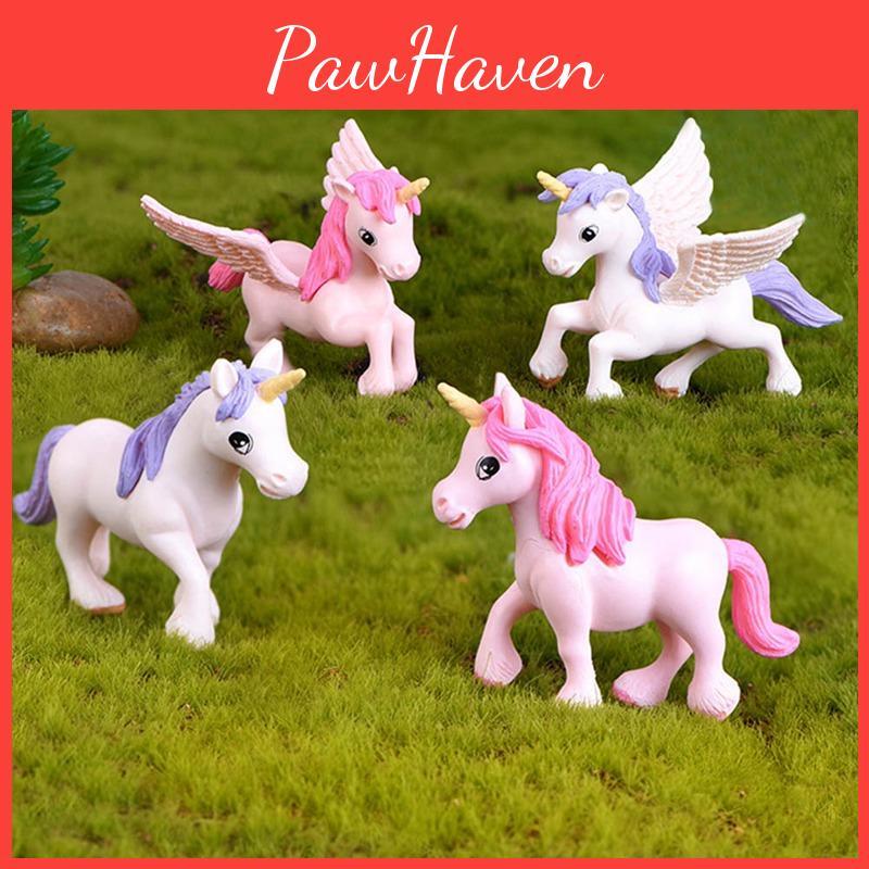 Adorable Unicorn Figurine For Micro Landscape And Fairy Garden Decor