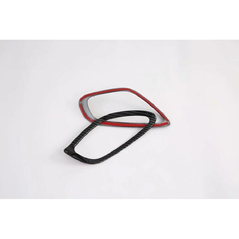 For Kia Seltos Car Accessories ABS Chrome Rear Reflector Fog Light Lamp Cover Trim Bezel Frame Styling Garnish