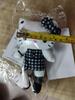 50th Anniversary KT Cat Houndstooth Leash & Teddy Bear Plush Kimono Pendant Set