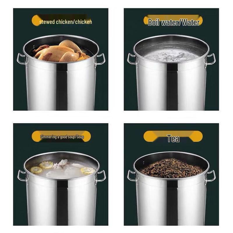 Han Lu Edelstahl Suppentopf mit Deckel