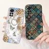 For Xiaomi Redmi Note 11 4G Case Note 11S Luxury Flowers Candy Painted Cover Soft TPU Shell For Redmi Note 11 Pro Plus Case Bags