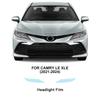 Película de Proteção TPU para Farol e Retrovisor Para Toyota Camry -2024 PPF Pré-cortado Resistente a Arranhões Clear Bra Capa Invisível