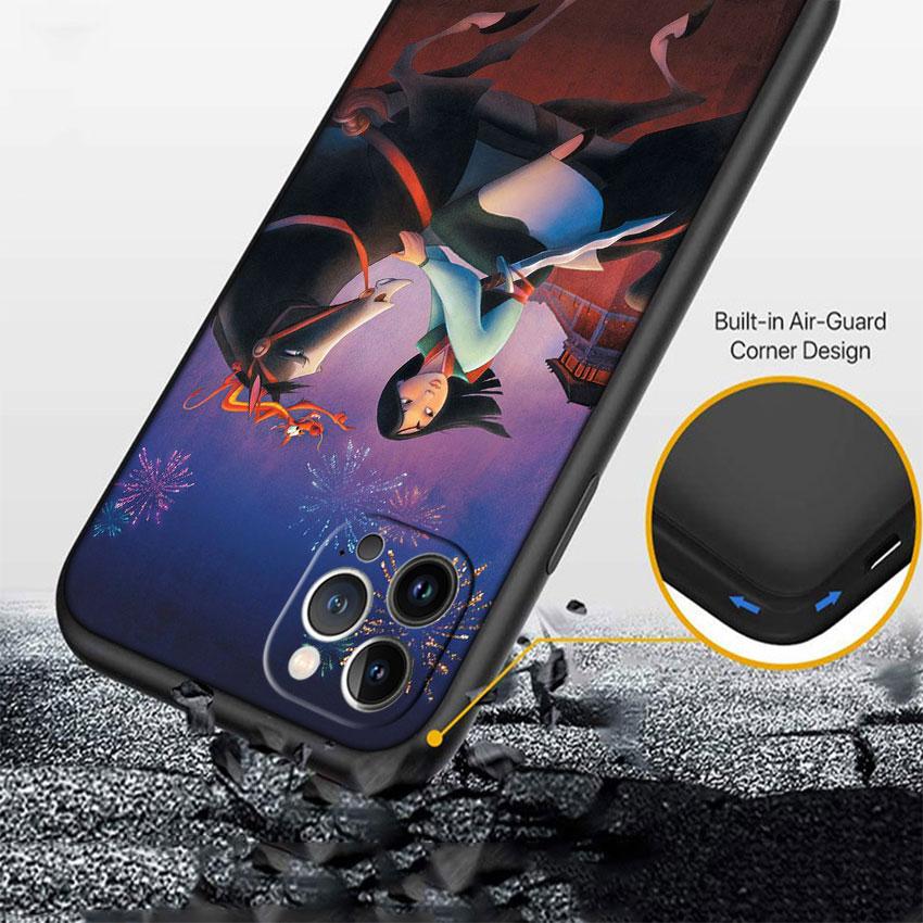 CJ89 Prinzessin Mulan Soft Shell Handyhülle für Samsung Galaxy Note 10 20 S23 S24 S25 Ultra FE Plus Edge Lite A02S A35 A07 A17