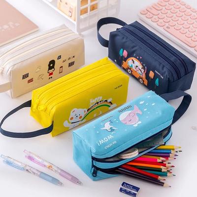 Writing Supplies Pen Pouch Learning Stationery Pencil Case Pencil Bag Zipper Pouch Cartoon Pen Bag