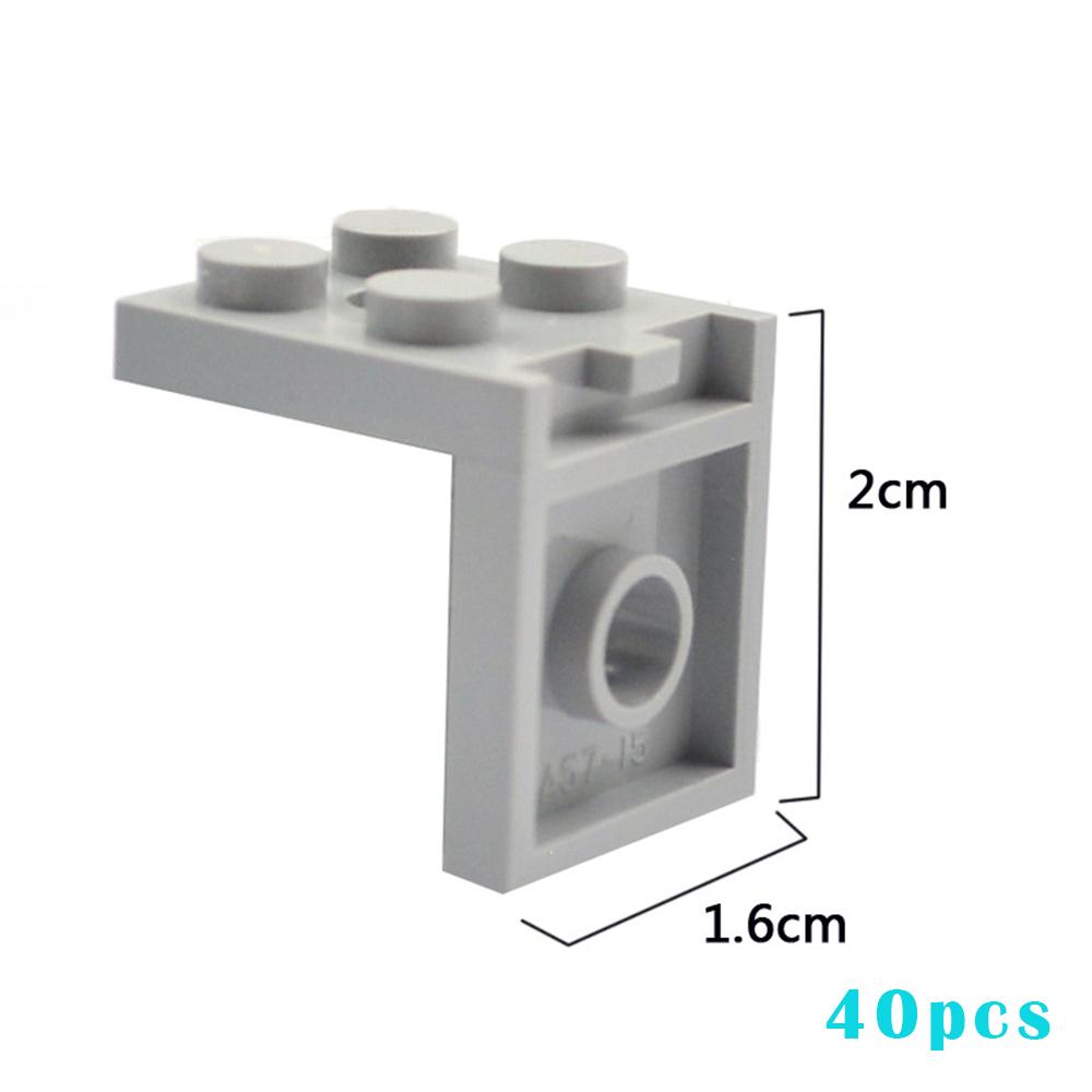 

40PCS 2X2 Dots Figures Stand Base Plate Holder Wall DIY MOC Showcase Bracket Building Blocks 3956 Kids Toys Christmas Gifts сірий