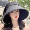 Outdoor Sun Protective Hat for Women Breathable Hollow Top Design Wide Brims Hat for Various Activity Fishing Cycling