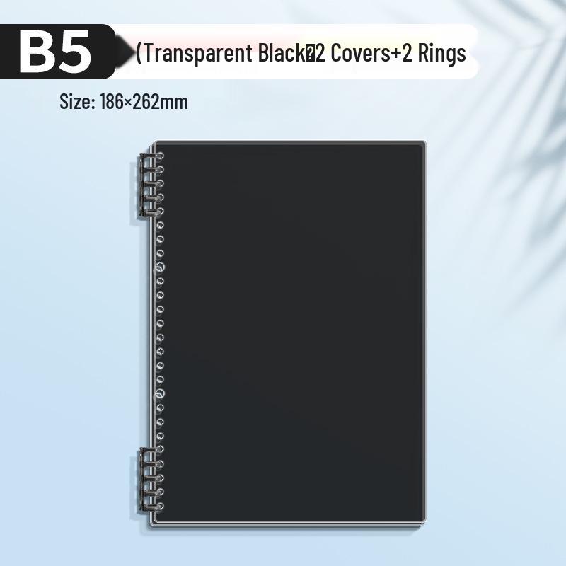 A4 Soft Cover Loose-Leaf Binder, B5 Ring Clip, Coil Binding, Hole-Punched, Notebook Shell (Ring Clips Sold Separately)