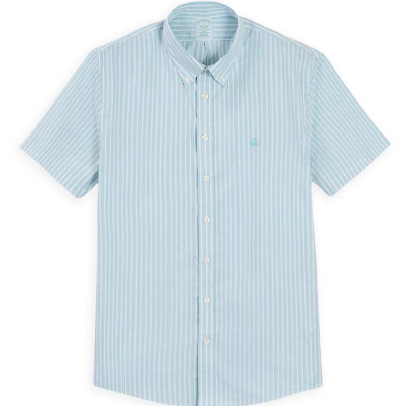 Brooks Brothers Men s Autumn/Winter Oxford Stripe Casual Shirt S