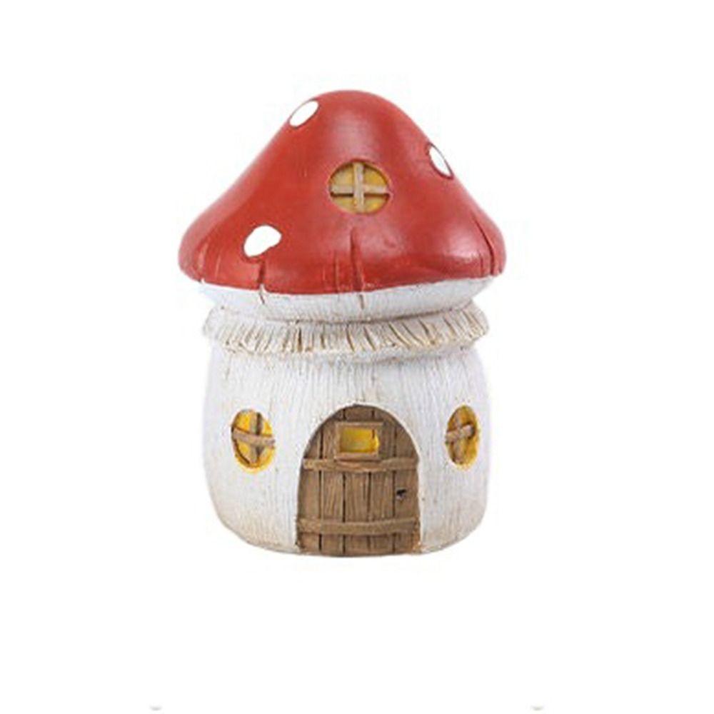 Micro Landscape Resin Garden Mushrooms Mushrooms Mushrooms House Model Courtyard