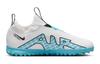 Nike Zoom Vapor 15 Academy Anti Kick Cushioning Low top Soccer Shoes White Blue Kids' DJ5621-146
