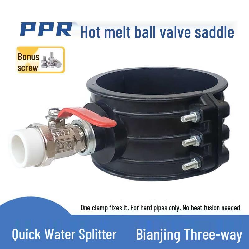 

Three-Way Valve Pipe Repair Clamp