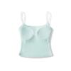 Women's Summer Fashionable Bandeau Camisole: Chest Pads, Open Back, Sexy Tank Top for Inner or Outer Wear