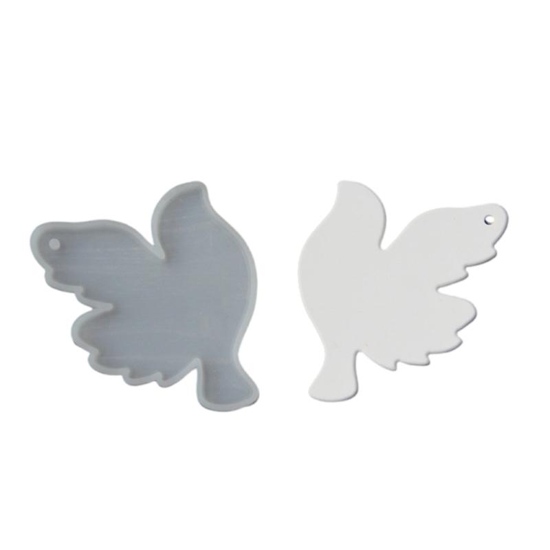 

Flexible Silicone Doves Hanging Pendant Molds Hanging Ornament Mold Suitable for Craft Baking Party Decors and Holiday Present 1