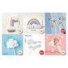 Unicorn Rainbow Cake Topper - Pink Cartoon Decoration for Children's Birthday Party