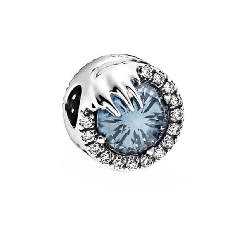 Sparkling Pavé & Star Clear Cerise Pink Sea Green Dark Blue Charm Beads Fit Original Bracelets Diy Women Jewelry Gifts