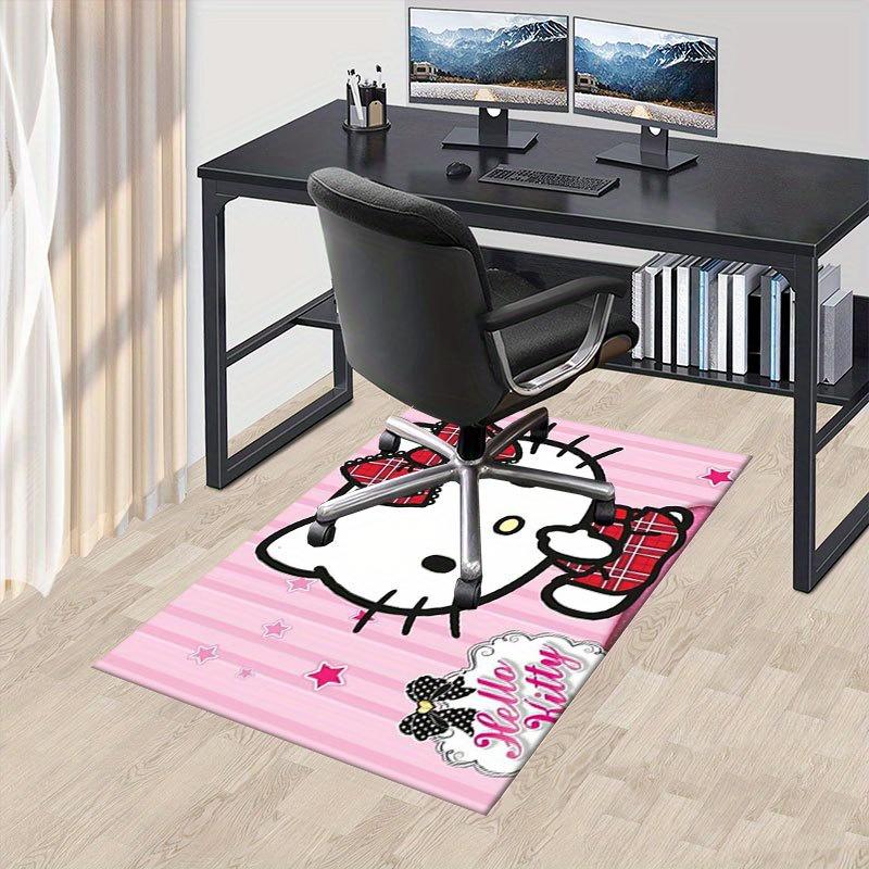 

1 шт. Sanrio Hello Kitty Ковер для офиса с принтом русалки Прямоугольный коврик под стол, Идеальный декор для гостиной, спальни, кухни, Нескользящий пол 60cm by 90cm