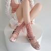 Spring and Summer Thin Socks Women's Ballet Style Calf Pile Pile Foot Socks Japanese Ins All-match Leggings