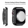 Glass+Watch Cover for Apple Watch 49mm 45mm 44mm 41mm 38mm 40mm Bling Case Diamond Bumper Protector for iwatchSE 8 9 7 6 5 4 3 2