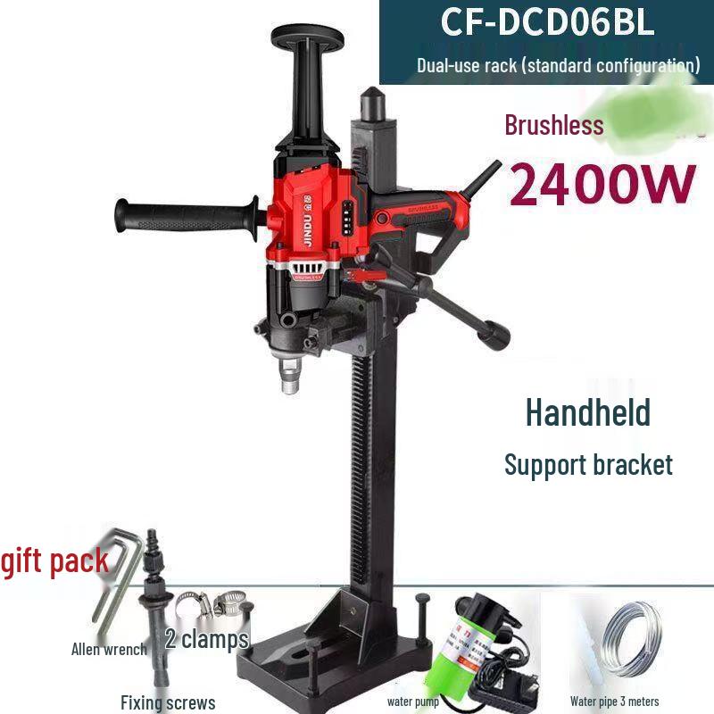 Jindu High Power Dual-Use Rhinestone & Concrete Drilling Machine with Hydraulic and Air Conditioning Features