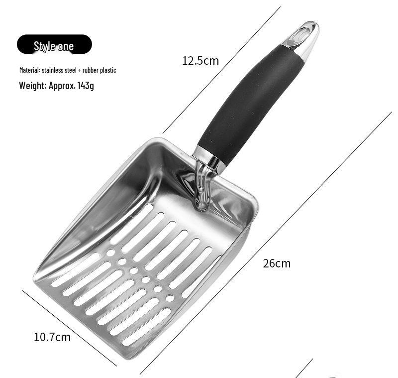Large Stainless Steel Cat Litter Scoop & Multi-Purpose Shovel