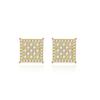 Luxurious 18K white gold and platinum PT950 hip-hop earrings for men and women, fashionable moissanite D color earrings