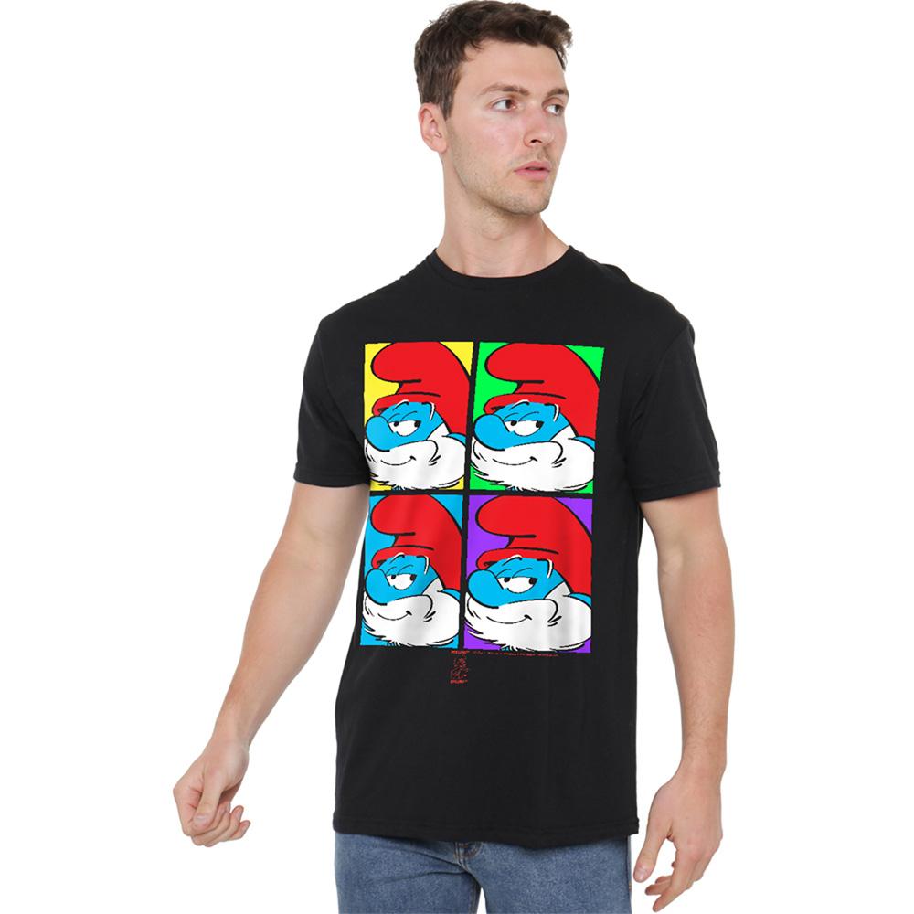 The Smurfs Unisex Adult Tiles T-Shirt