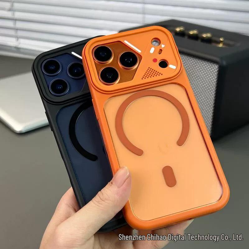Transparent Drop-proof Magnetic Case with Meiyan Lens for iPhone 17 Pro Max