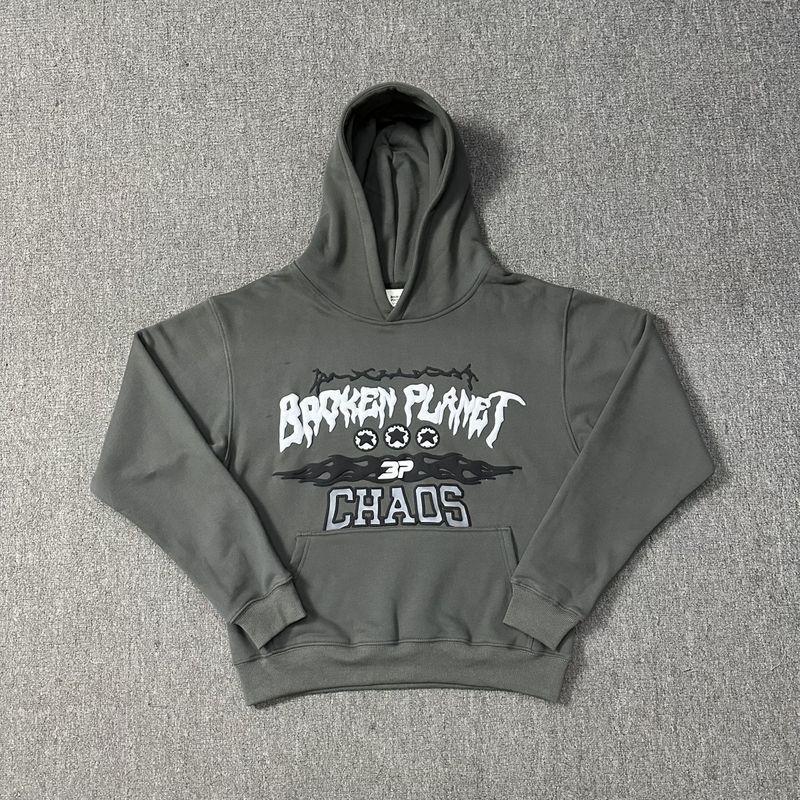 American Trendy BROKEN PLANET MARKET Fleece-lined Hoodie for Men & Women - Autumn/Winter Collection