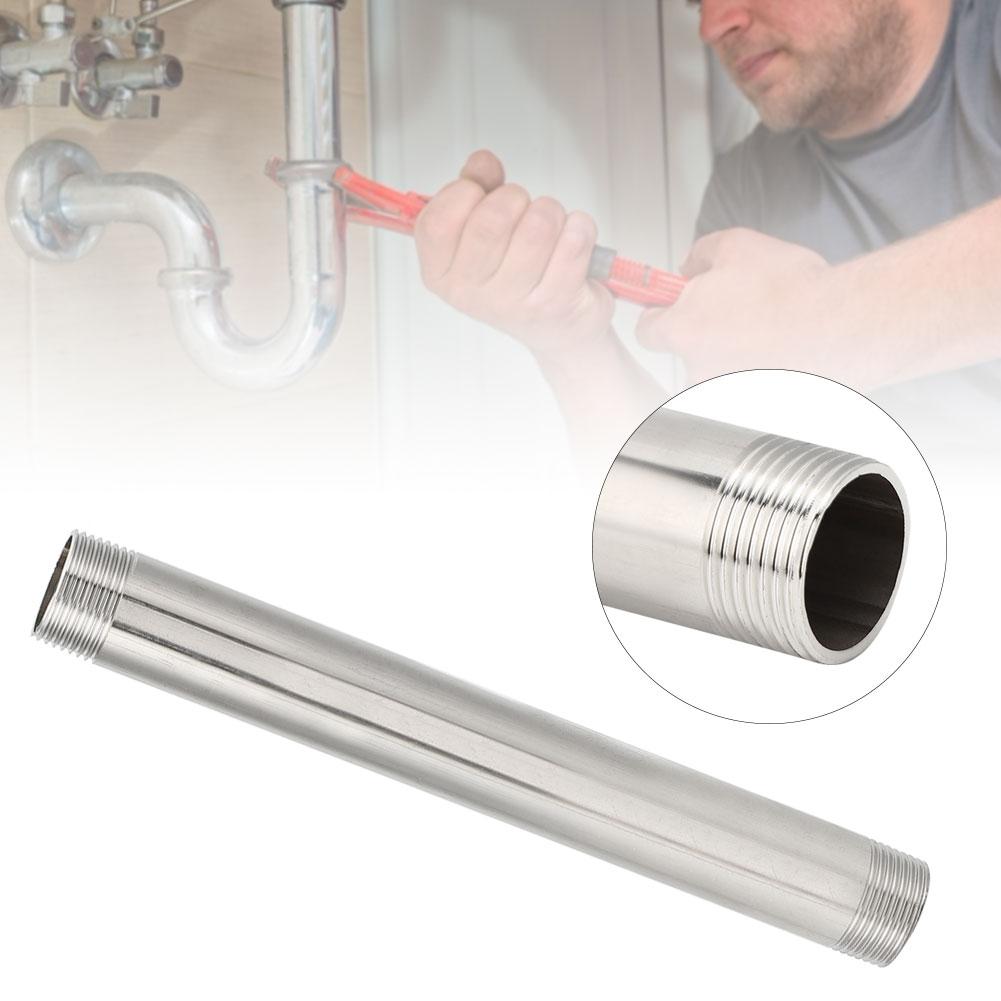 Stainless Steel Male Thread Screwed Pipe Nipple Connector Adapter Pipe Fittings 20cmG3/4 Male