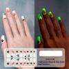 1Sheet Halloween Nail Stickers Waterproof European And American Cartoon Children'S Cute No Bake Night Light Nail Decoration