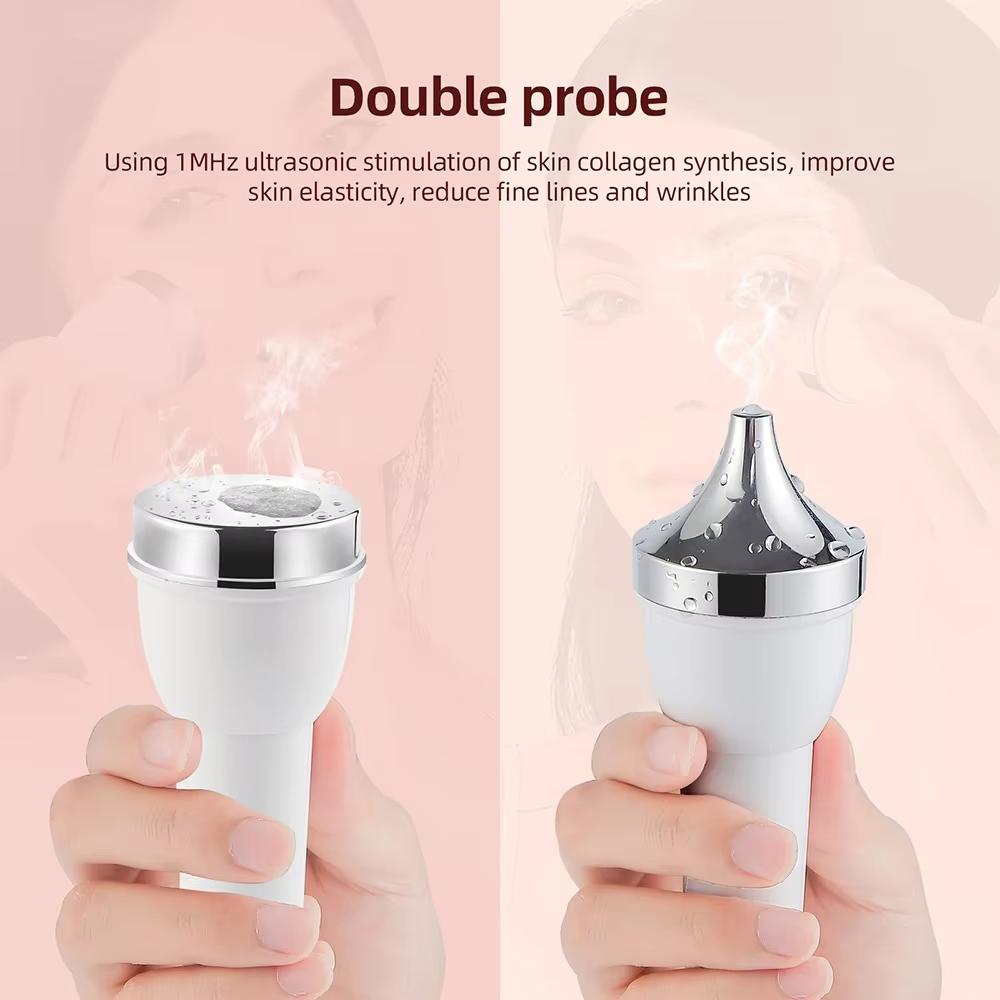 Ultrasound Skin Care Beauty Machine, High-Frequency Ultrasonic Face & Eye Massager for Women, Anti-Aging Skin Tightening Home SPA Device