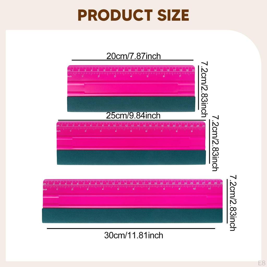 3 Squeegees for Car Vinyl, Decals, Wallpaper, Large Size, Film Application, Signs, And