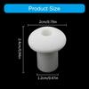 30Pieces Ceramic Oil Lamp Wick Holders Practical Wick Stands for Alcohols Lamp Practical Replacement Wicks Accessories