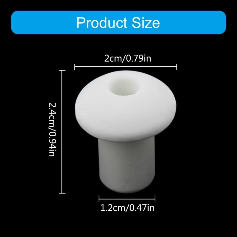 30Pieces Ceramic Oil Lamp Wick Holders Practical Wick Stands for Alcohols Lamp Practical Replacement Wicks Accessories