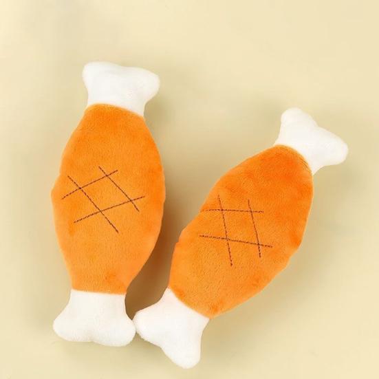 Dog Toy Chicken Legs Shape with Sound Design Squeaky Toy Soft