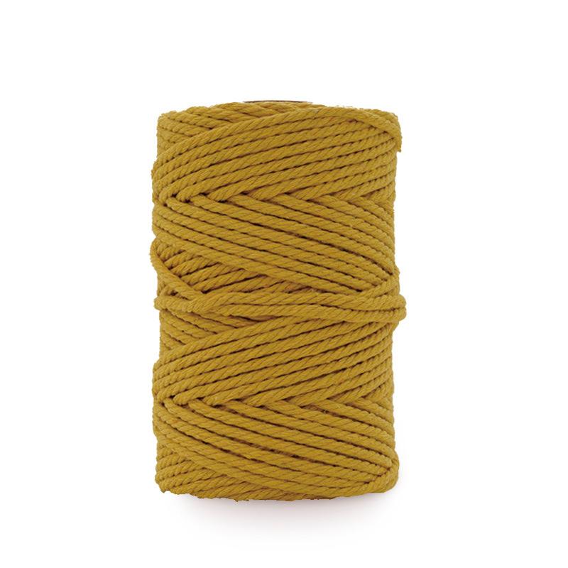 DIY 50 Yards Cotton Rope 3mm Colored Cotton Rope Handmade Cotton Thread Rope Woven Tapestry Rope Binding Rope, Gift Packaging Rope