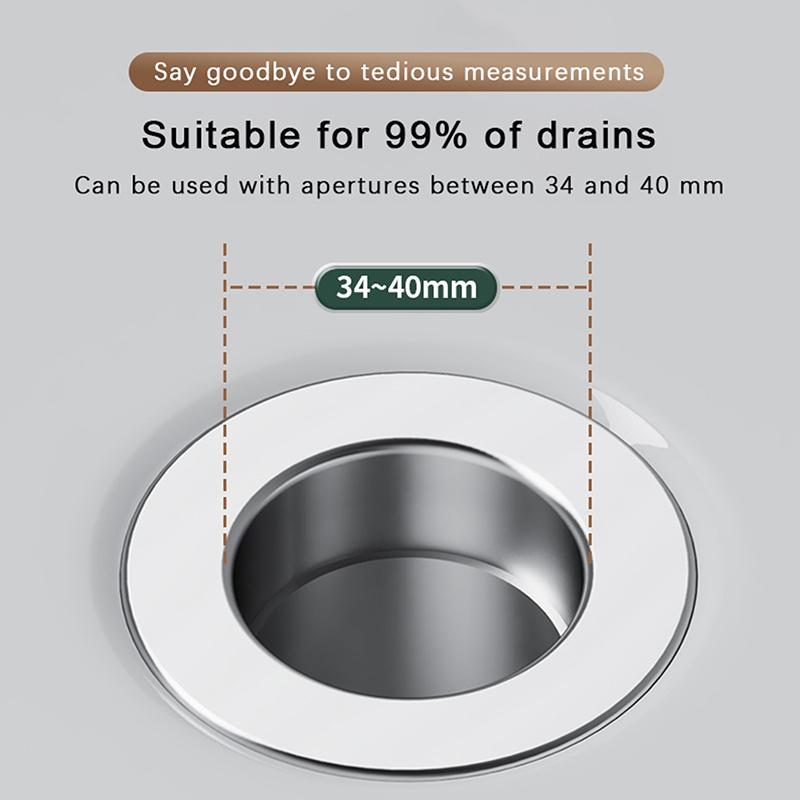 Bathroom Sink Plug Stopper Pop-Up Sink Drain Strainer Plug Universal Basin Core Drain Filter For 8Cm Depth Shower Sink Filter