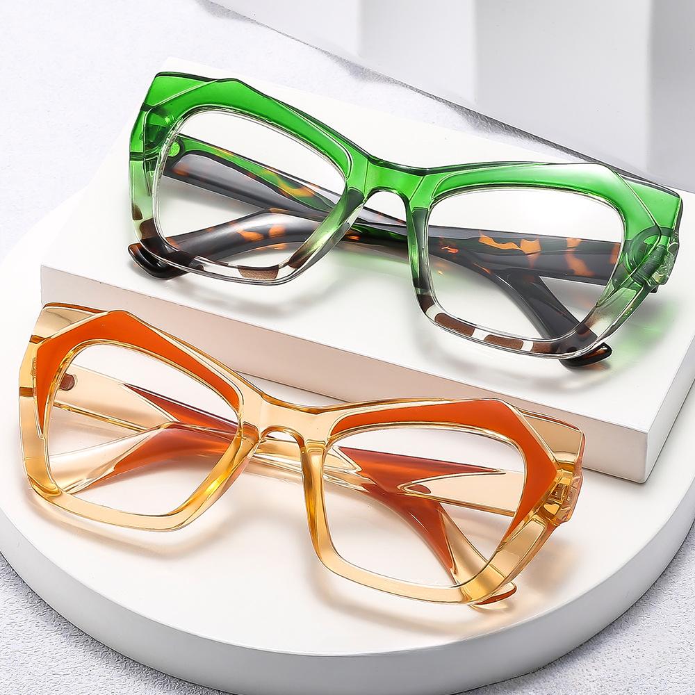 Brýle na čtení s velkým rámem Kočičí oči Módní trendové brýle Brýle na čtení proti modrému světlu Brýle na presbyopii