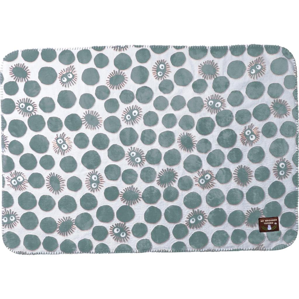 Marushin Ghibli My Neighbor Totoro Bumpy Kurosuke 70cm H X 100cm Winter Product 1125014200 Throw, Approx. W, Cute, Fluffy, Stylish, Warmer, Number