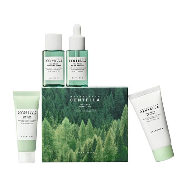SKIN1004 Tea-Trica Trouble Care 4 Step Travel Kit Tea Tree Cica Acne Care Set
