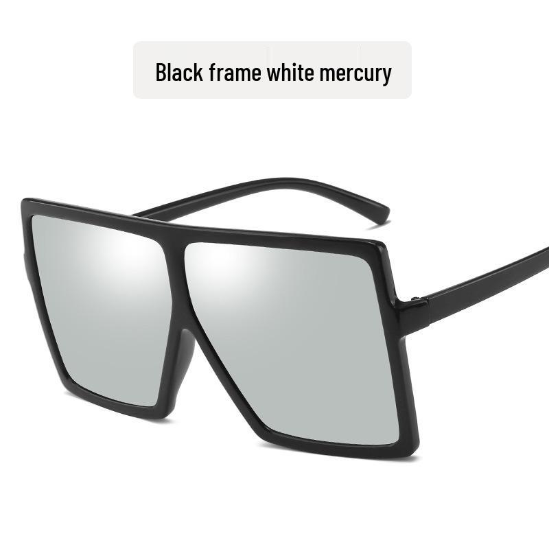 Stylowe Damskie Okulary Przeciwsłoneczne w Kwadratowej Oprawce z Metalowymi Zawiasami - Modny Europejski i Amerykański Design