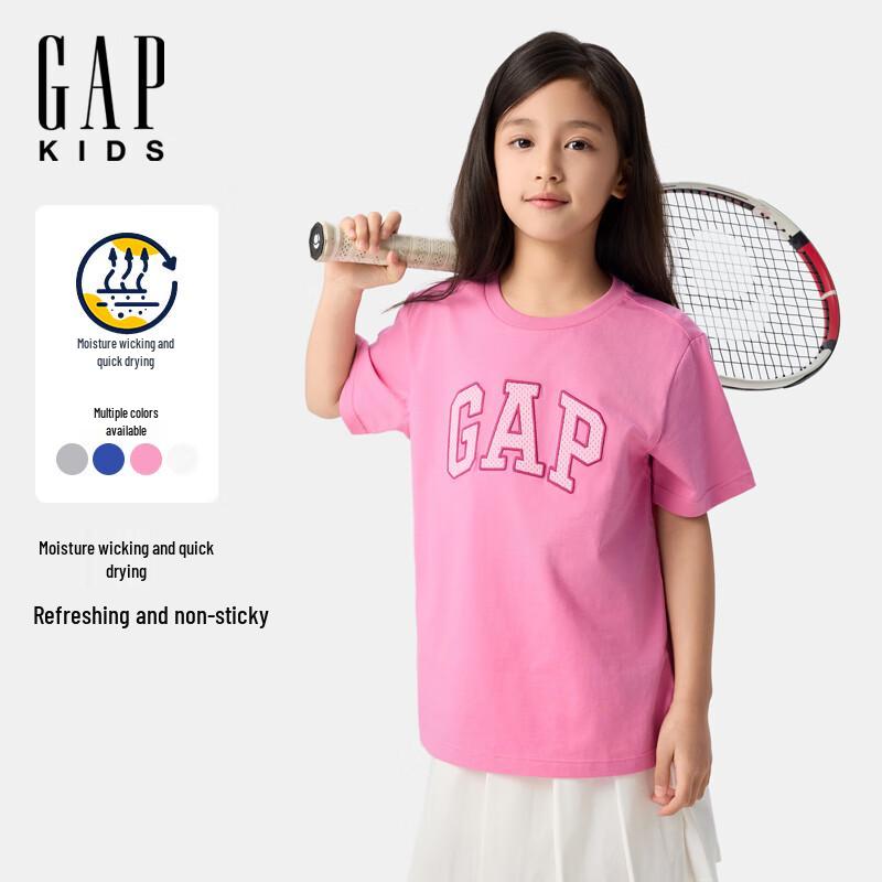 Gap Boys  2025 Summer Moisture-Wicking Short Sleeve T-Shirt 100/52