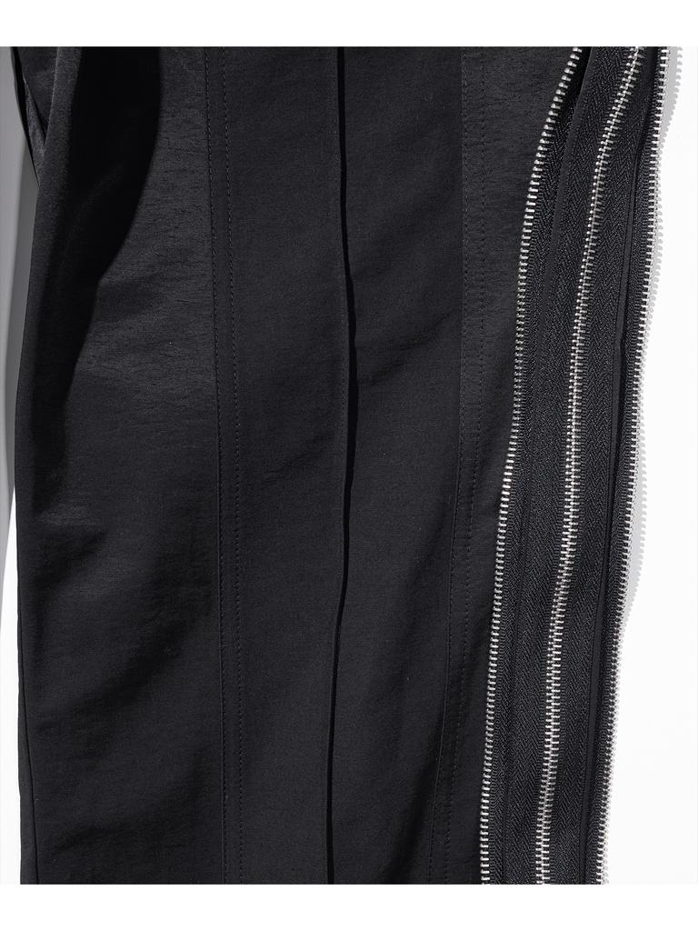 MASSNOUN Double Line Zipper Track Pants Mshtp003-Bk