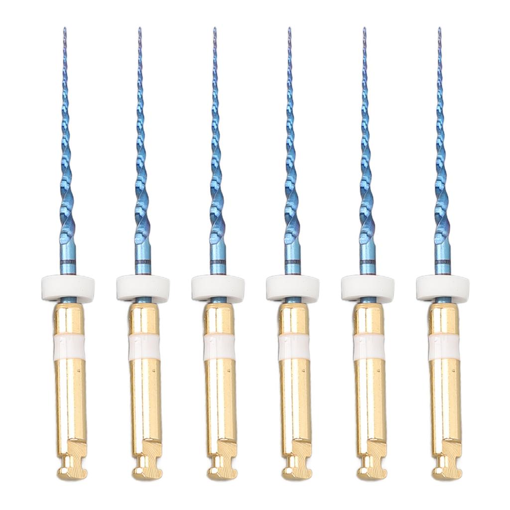 6pcs S2 Endodontic Files Large Tapered Professional Portable Metal Endo Files for Home 1in