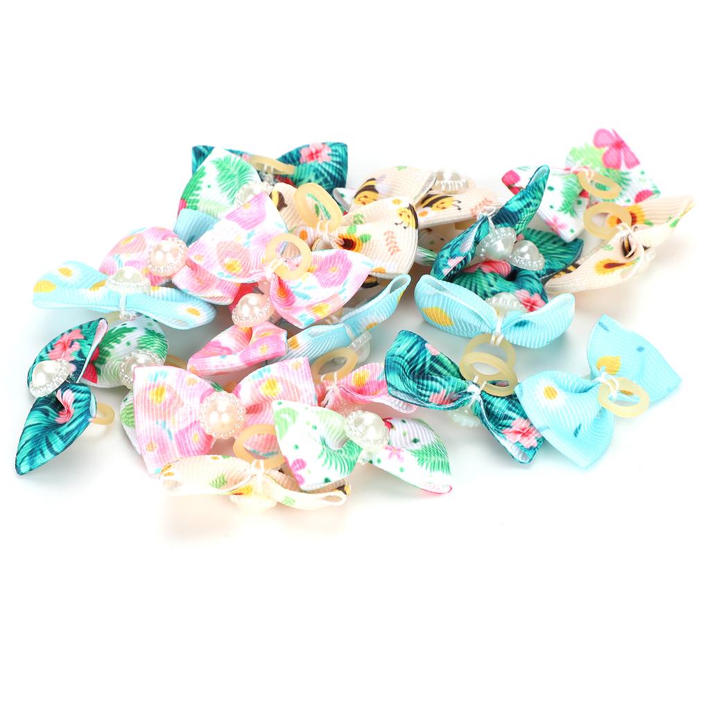 25pcs Pet Hair Bows Mixed Styles Pet Cat Puppy Small Dog Grooming Accessories